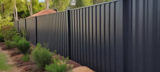 Lifestyle Fencing Hobart installation of Colorbond fence