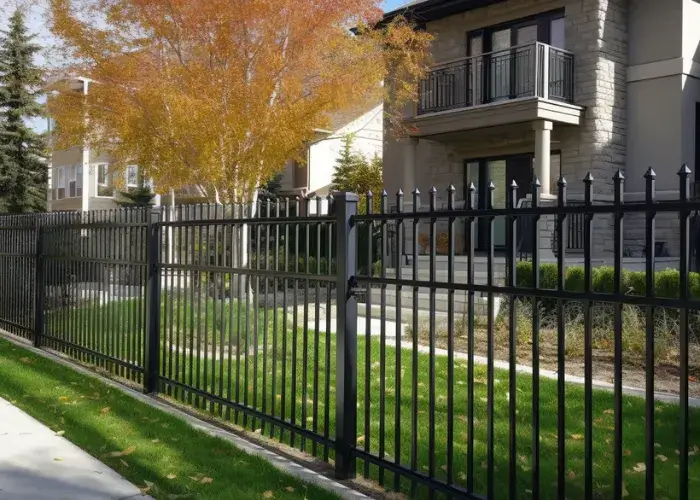 Spiked aluminium fence built for a property in Hobart by Lifestyle Fencing Hobart