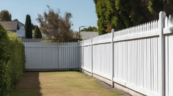 White timber fence by Lifestyle Fencing Hobart taken during day time